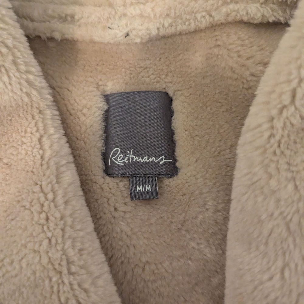 Reitmans Women's Beige Fleece Vest